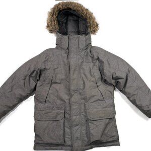 The North Face McMurdo 600 Down Dryvent Parka Coat Youth Medium Gray Fur Hood